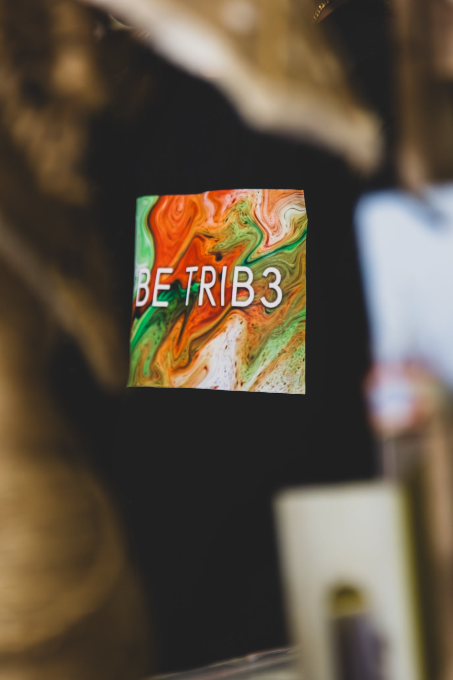 Vybe Trib3 Vibrant Earth tone Logo Tee